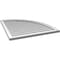 Ekena Millwork Quarter Round Top Right Surface Mount PVC Gable Vent w/ 2"W x 2"P Brickmould Sill Frame, 32"W x 36"H GVPQR32X3603SN - alternate 3